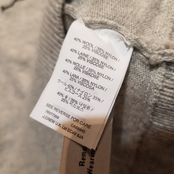 J. Crew Grey Wool Beaded Dazzling Sweater - Picture 4 of 4